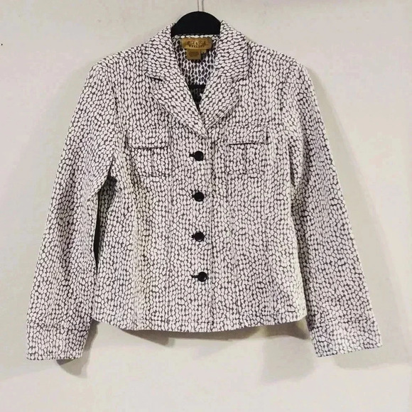 Peck and Peck Weekend Print Blazer Jacket - Picture 1 of 6